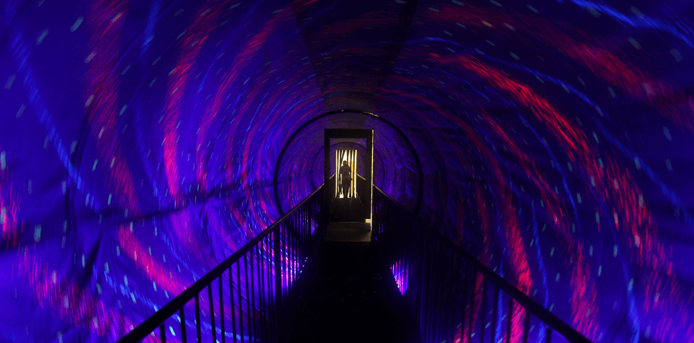 Museum of Illusions Dubai Tickets | Mind Bending Optical Experiences | WPJ Travel | WPJ Travel 6 Visitors enjoying interactive exhibits at Museum of Illusions Dubai.